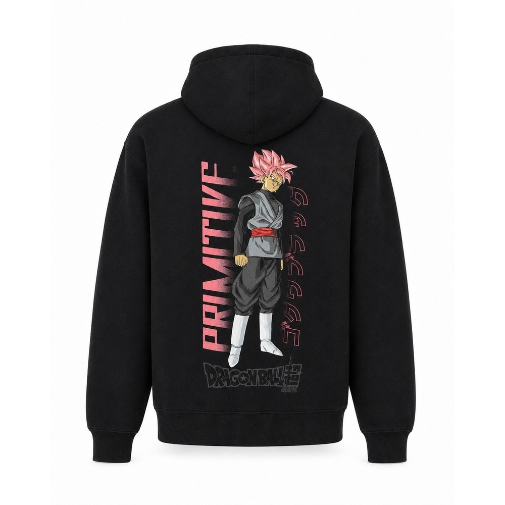 Primitive Dragon Ball Super Goku Black Rose Hoodie Mens Medium Black Pullover